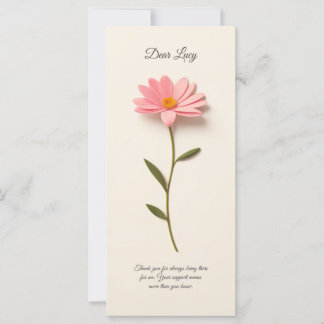 Composição com flor e gratidão