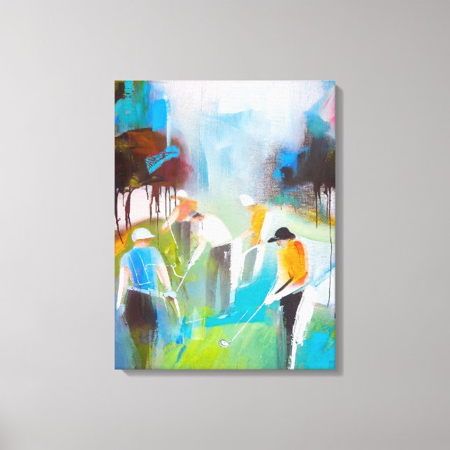 Composição Golfers VI - Impressão de Arte Canvas (Frente)
