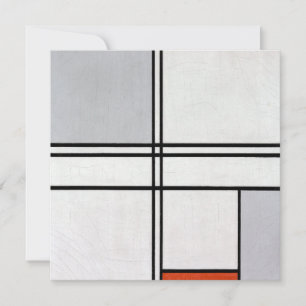 Composição (n.o 1) Cinza vermelha   Piet Mondrian 