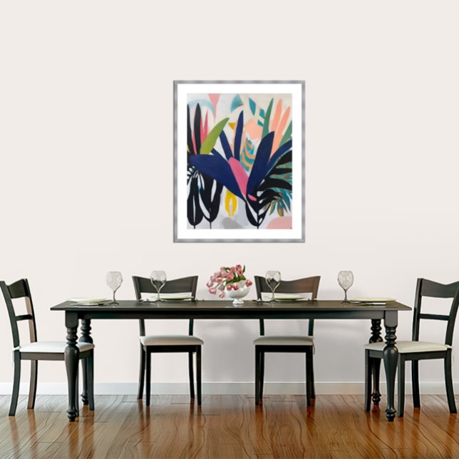 Composição tropical - Impressão de Canvas (Tropical Composition.
Artist: Roger Smith)