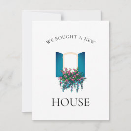 Compramos Um Novo Cartão De Janela Floral Da Casa