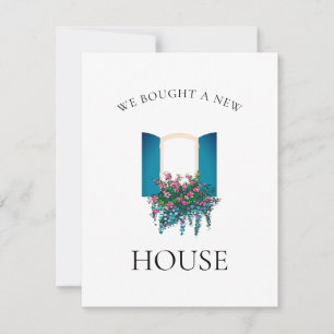 Compramos Um Novo Cartão De Janela Floral Da Casa