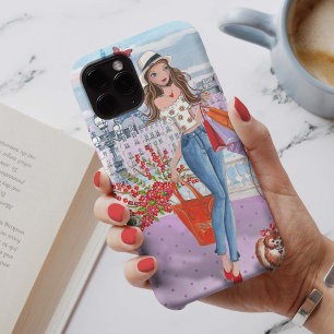 Comprando moça Paris   Iphone 7 mais Caso