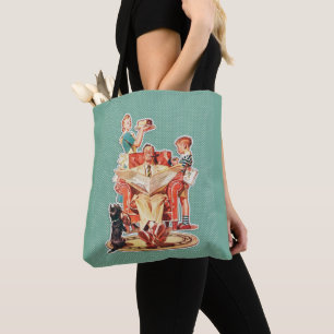 Comprando o Grocery Tote Bag Vintage Vertical