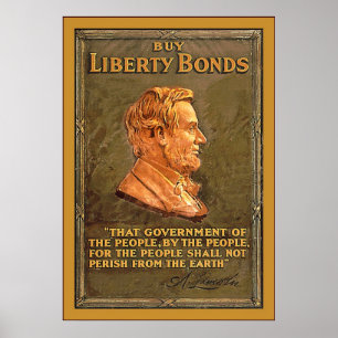 Comprar Liberty Bonds ~ Vintage WW1 Poster