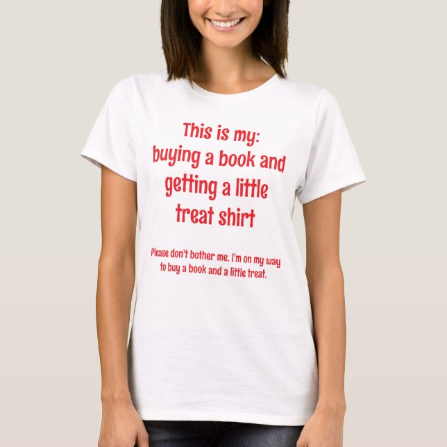 Comprar um livro e comprar uma camiseta (Frente)