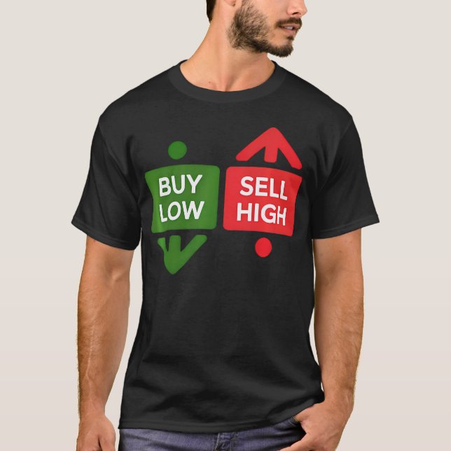 Compre a Queda - Camiseta Divertida de Ações (Frente)
