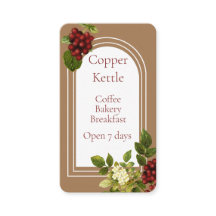 Compro de café com café Elegante Cartão de visita