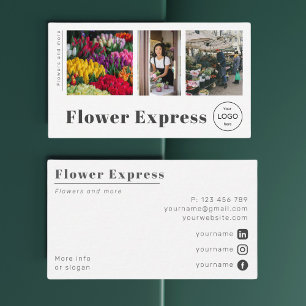 Compro Flor, Cartão de visita de foto do mercado F