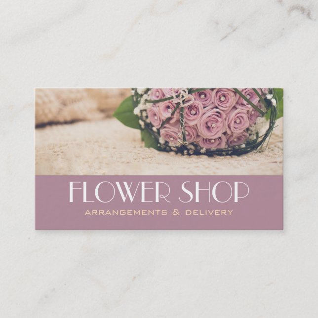 Compro Flor Entrega Cartão de visita Florist (Frente)