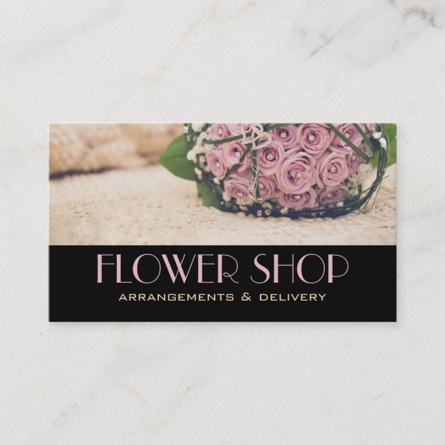 Compro Flor Entrega Cartão de visita Florist (Frente)