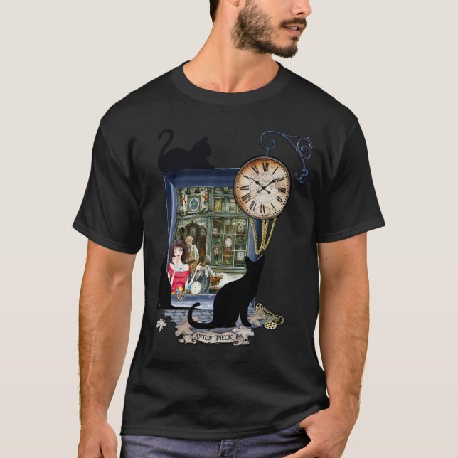 Compro Steampunk-Clock no Velho T-Shirt Amesterdã (Frente)