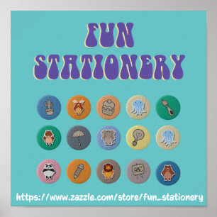 Compro ZAZZLE: POSTER DE ESTAÇO DIVERTIDO