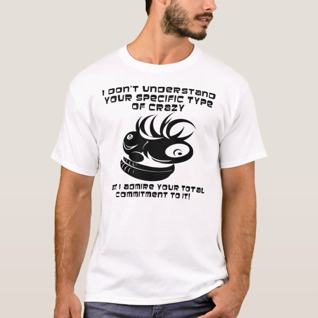 Compromisso com Camiseta Loucamente Divertida (Frente)