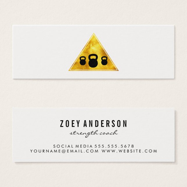 Compromisso do Treinador Pessoal do Kettle Bell (Frente & Verso)