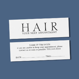 Compromisso Mínimo Elegante de Cabelo Branco Preto