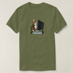 Computador Comandante do Cat. Linux Bengal T-Shirt