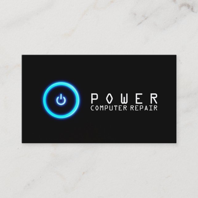 Computador, Laptop, Cartão de visita de Reparo de  (Frente)