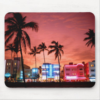 Computador Mousepad da skyline de Miami Beach da