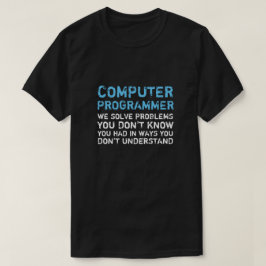 Computador Programador Engraçado T-shirt