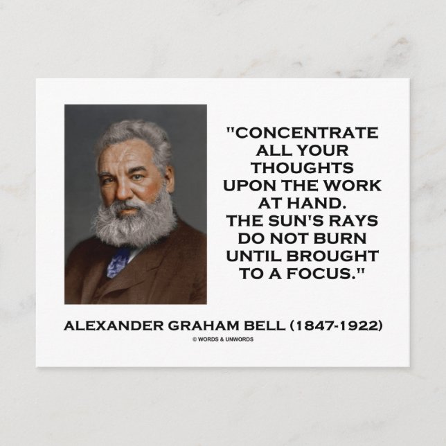 Concentre Todos Os Seus Pensamentos No Trabalho Em (Frente)