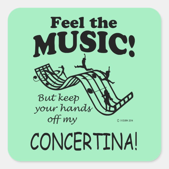 Concertina Sente O Adesivo Da Praça Da Música (Frente)