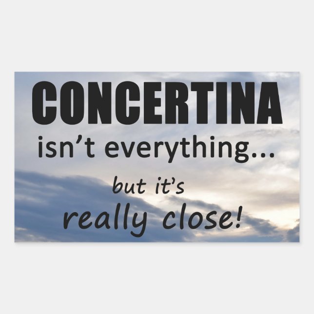 Concetina não é tudo um adesivo retangular (Frente)