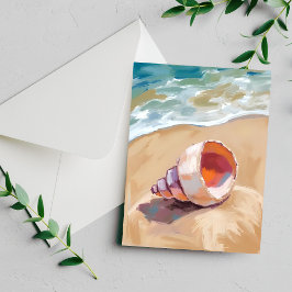 Concha na Carta Pintada a Aquarela da Costa Maríti
