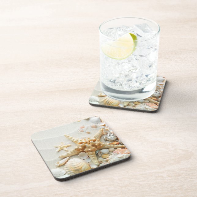 Concha na praia porta-copos (Lado Direito)