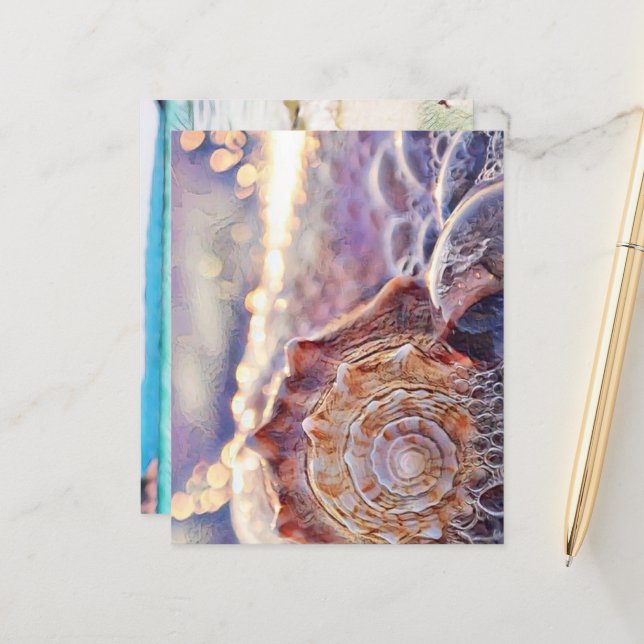 Concha roxa na pintura do mar (Frente/Verso In Situ)