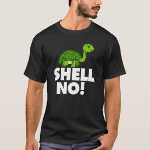 Concha Sem Camiseta Tartaruga Engraçada Trocadilho