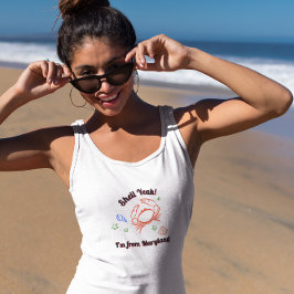 "Concha Sim! Eu sou de Maryland" Camiseta Regata d