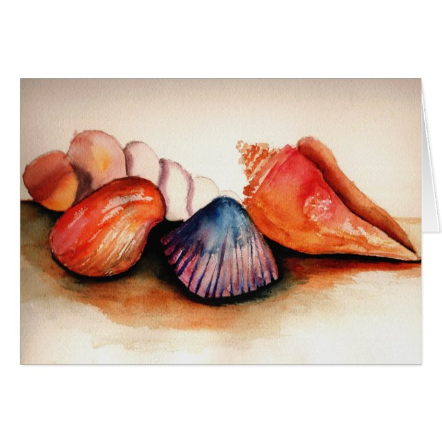 Conchas de Cartão de Verão (Frente Horizontal)
