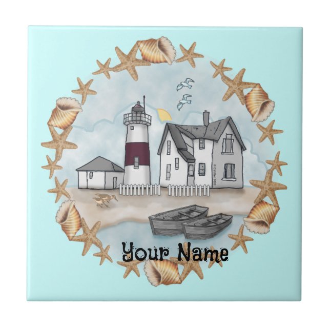 Conchas de Connecticut azulejo (Frente)