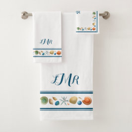 Conchas e listras para toalhas