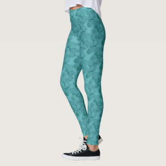 Conchas em Aqua Leggings