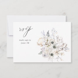 Conchas & Floral Branco com Refeição RSVP 3