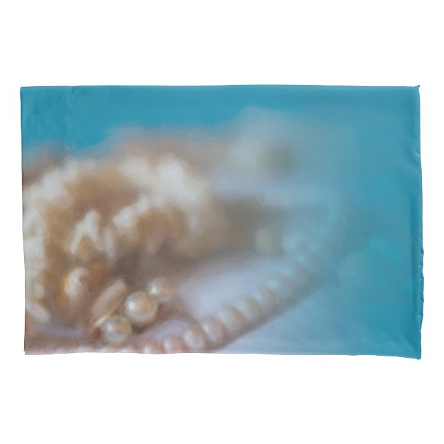 Conchas & Pérolas Olhar Pintado Tema de Praia Mode (Frente)