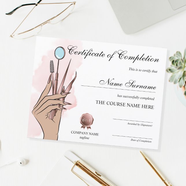 Conclusão do curso de beleza ocular do artista de  (Criador carregado)