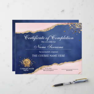 Conclusão do curso de Prêmio do certificado de con