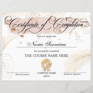 Conclusão do curso de Prêmio do certificado de con