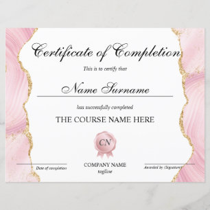 Conclusão do curso de Prêmio do certificado de con
