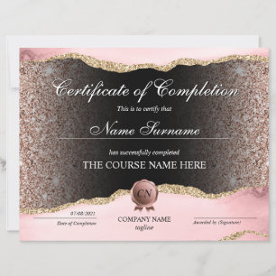 Conclusão do curso de Prêmio do certificado de con