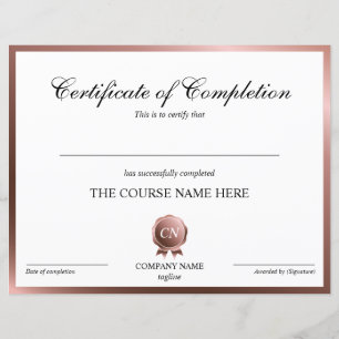 Conclusão do curso de Prêmio do certificado de con