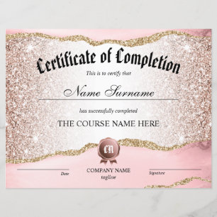 Conclusão do curso de Prêmio do certificado de con