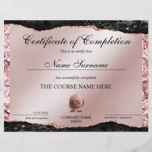 Conclusão do curso de Prêmio do certificado de con