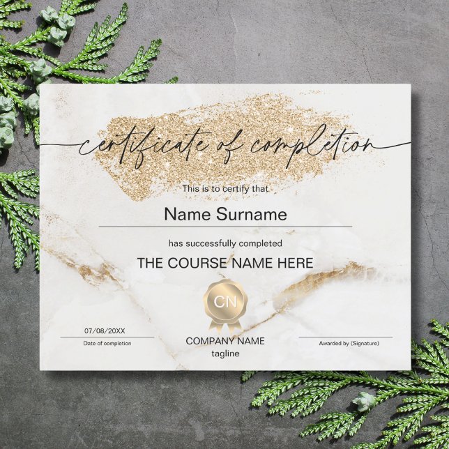 Conclusão do curso de Prêmio do certificado de con (Criador carregado)