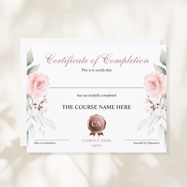 Conclusão do curso de Prêmio do certificado de con (Criador carregado)