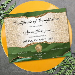 Conclusão do curso de Prêmio do certificado de con