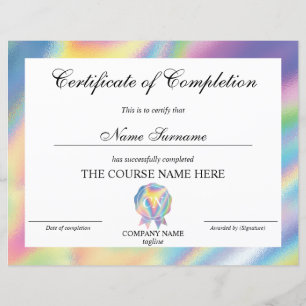 Conclusão do curso de Prêmio do certificado de con